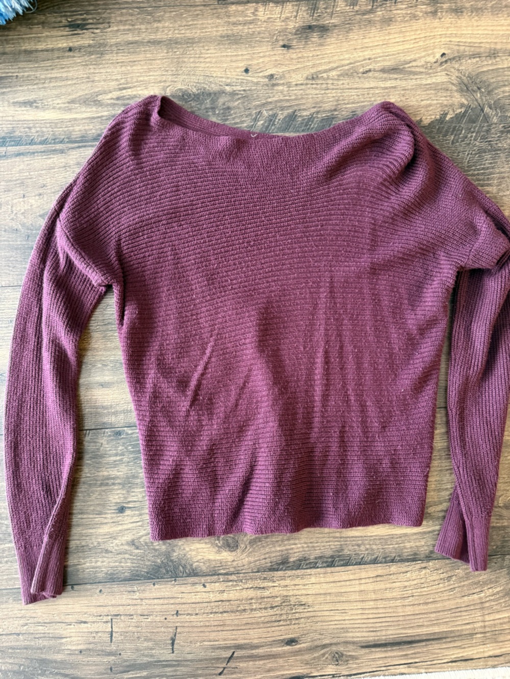 Garage Women's Neck Sweater in Plum Wine